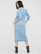 Платье А-силуэта голубое | 6384628 | фото 3