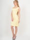 Сукня-футляр жовта з квітковим принтом | 6384737 | фото 3