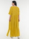 Сукня А-силуету гірчичного кольору | 6384748 | фото 3