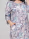 Платье А-силуэта фиолетовое в принт | 6384898 | фото 4