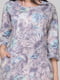 Сукня А-силуету фіолетова в принт | 6384898 | фото 5