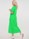 Платье А-силуэта светло-зеленое | 6384980 | фото 2
