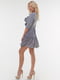 Сукня А-силуету сіро-фіолетова | 6547829 | фото 2