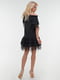 Сукня А-силуету чорна | 6547832 | фото 3