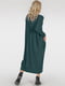 Трикотажное зеленое платье | 6547851 | фото 3