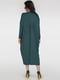 Трикотажное зеленое платье | 6547851 | фото 6