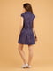 Платье-рубашка синее в горошек | 6547872 | фото 4