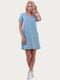 Платье-футболка голубое | 6547879 | фото 2