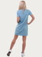 Платье-футболка голубое | 6547879 | фото 4