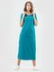 Платье-футболка цвета морской волны | 6547886 | фото 2