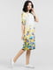 Сукня з жовто-фіолетовим квітковим принтом | 6547896 | фото 2