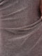 Платье  серебристо-бордовое с черноей отделкой | 6547902 | фото 4