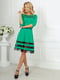 Сукня А-силуету зелена з декором | 6547909 | фото 2