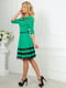 Сукня А-силуету зелена з декором | 6547909 | фото 3