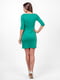 Платье-футляр зеленое | 6547912 | фото 3