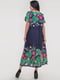 Штапельна сукня з двостороннім квітковим принтом | 6547940 | фото 3