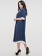Сукня А-силуету синя із закругленим подолом | 6547947 | фото 2
