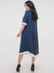 Сукня А-силуету синя із закругленим подолом | 6547947 | фото 3