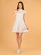 Платье-рубашка белое в принт | 6547949 | фото 2