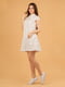 Платье-рубашка белое в принт | 6547949 | фото 4