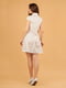 Платье-рубашка белое в принт | 6547949 | фото 5