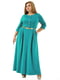 Сукня А-силуету бірюзового кольору | 6547957