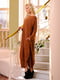 Сукня А-силуету теракотового кольору | 6547971 | фото 2