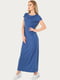 Платье А-силуэта синее | 6547986 | фото 2
