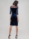 Платье-футляр темно синее | 6548011 | фото 3