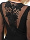 Облегающее черное платье с декором из набивных кружев | 6548037 | фото 4