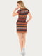 Сукня-футболка різнокольорова у смужку | 6548041 | фото 4