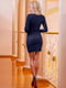 Сукня-футляр темно-синя | 6548043 | фото 3