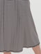 Платье А-силуэта из вискозного трикотажа в мелкую черно-белую полоску | 6548068 | фото 4