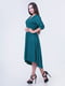 Платье А-силуэта бирюзового цвета | 6548076 | фото 2