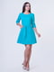 Сукня А-силуету бірюзового кольору | 6548077 | фото 2
