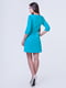 Сукня А-силуету бірюзового кольору | 6548077 | фото 4