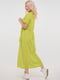 Салатова сукня-сорочка з тонкого штапелю | 6548082 | фото 2