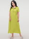 Салатова сукня-сорочка з тонкого штапелю | 6548082 | фото 3