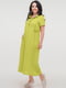Салатова сукня-сорочка з тонкого штапелю | 6548082 | фото 4