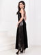 Вечернее платье черное из  бархата | 6548085 | фото 3