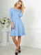 Сукня сіро-блакитна з італійського трикотажу | 6548102 | фото 3