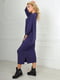 Платье фиолетовое из из вискозного трикотажа | 6548164 | фото 2