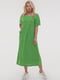Льняное платье зеленого цвета | 6548251 | фото 2