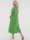 Льняна сукня зеленого кольору | 6548251 | фото 3