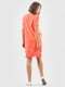 Платье-футболка оранжевое с оборкой | 6548275 | фото 3