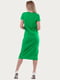 Платье-футболка зеленое с рисунком | 6548301 | фото 3