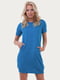 Платье-футболка голубое | 6548342
