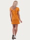 Платье-футболка оранжевое | 6548353 | фото 4