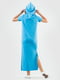 Платье-худи голубое | 6548432 | фото 3