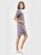 Платье-футболка светло-фиолетовое с оборкой снизу | 6548466 | фото 2